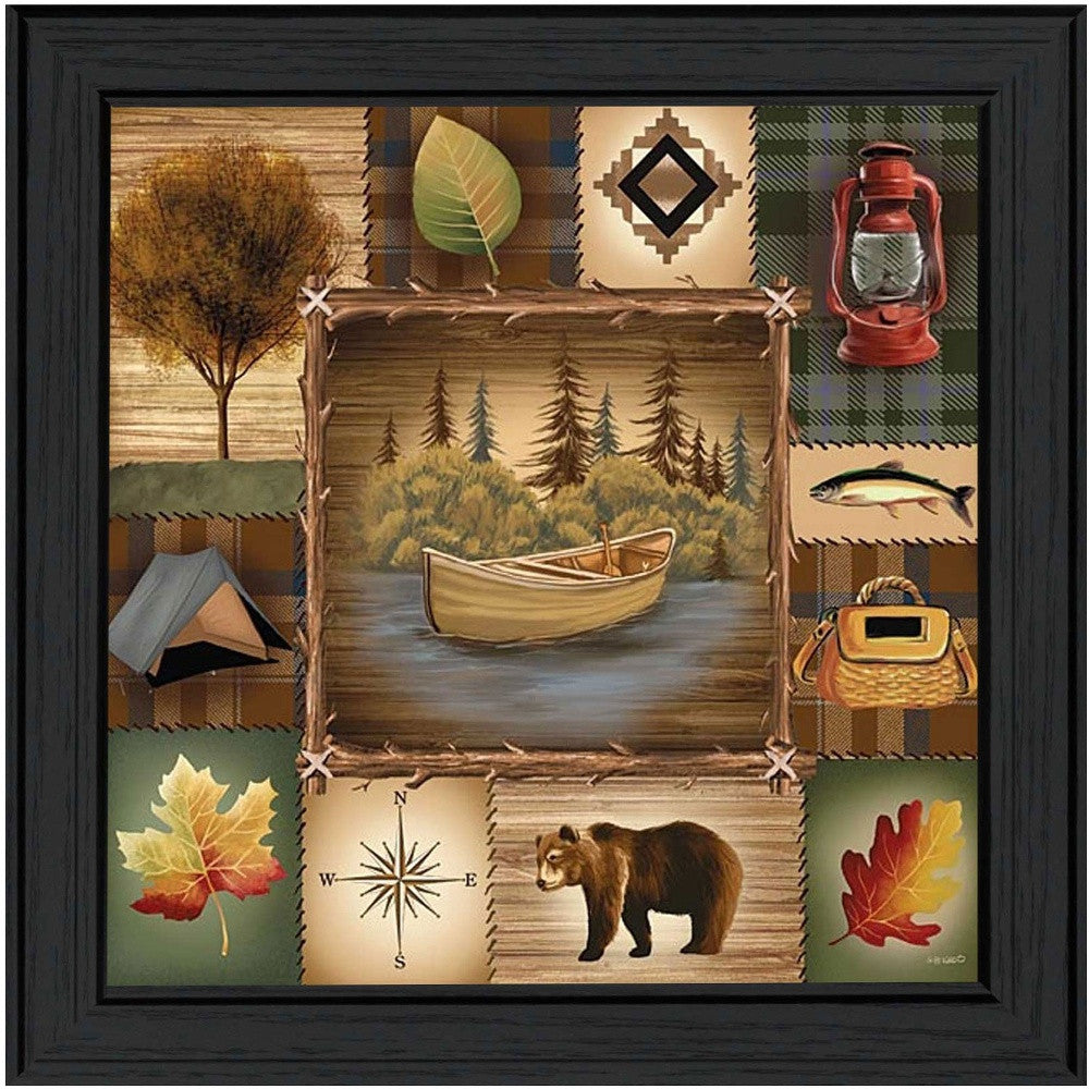 At the Lake 2 Black Framed Print Wall Art - Home Decor