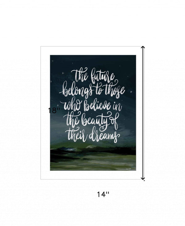 Beauty Of Your Dreams 1 White Framed Print Wall Art Default Title