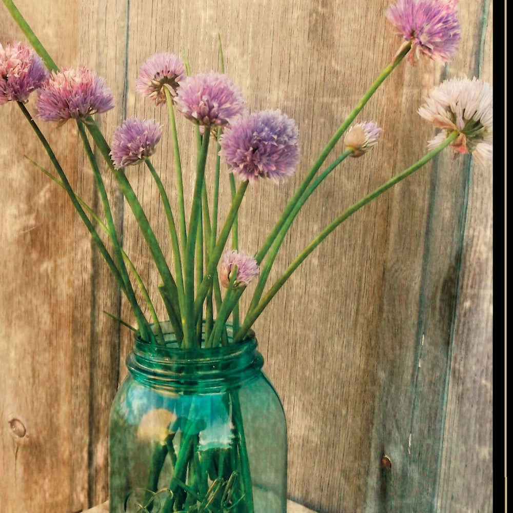 Country Chives 2 Black Framed Print Wall Art - Home Decor