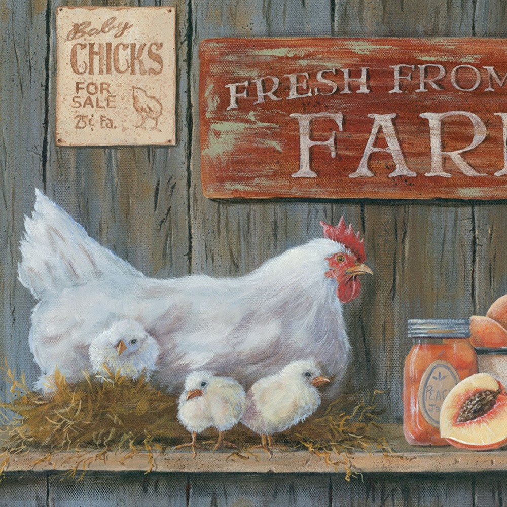 Fresh from the Farm 1 Black Framed Print Wall Art - Home Decor