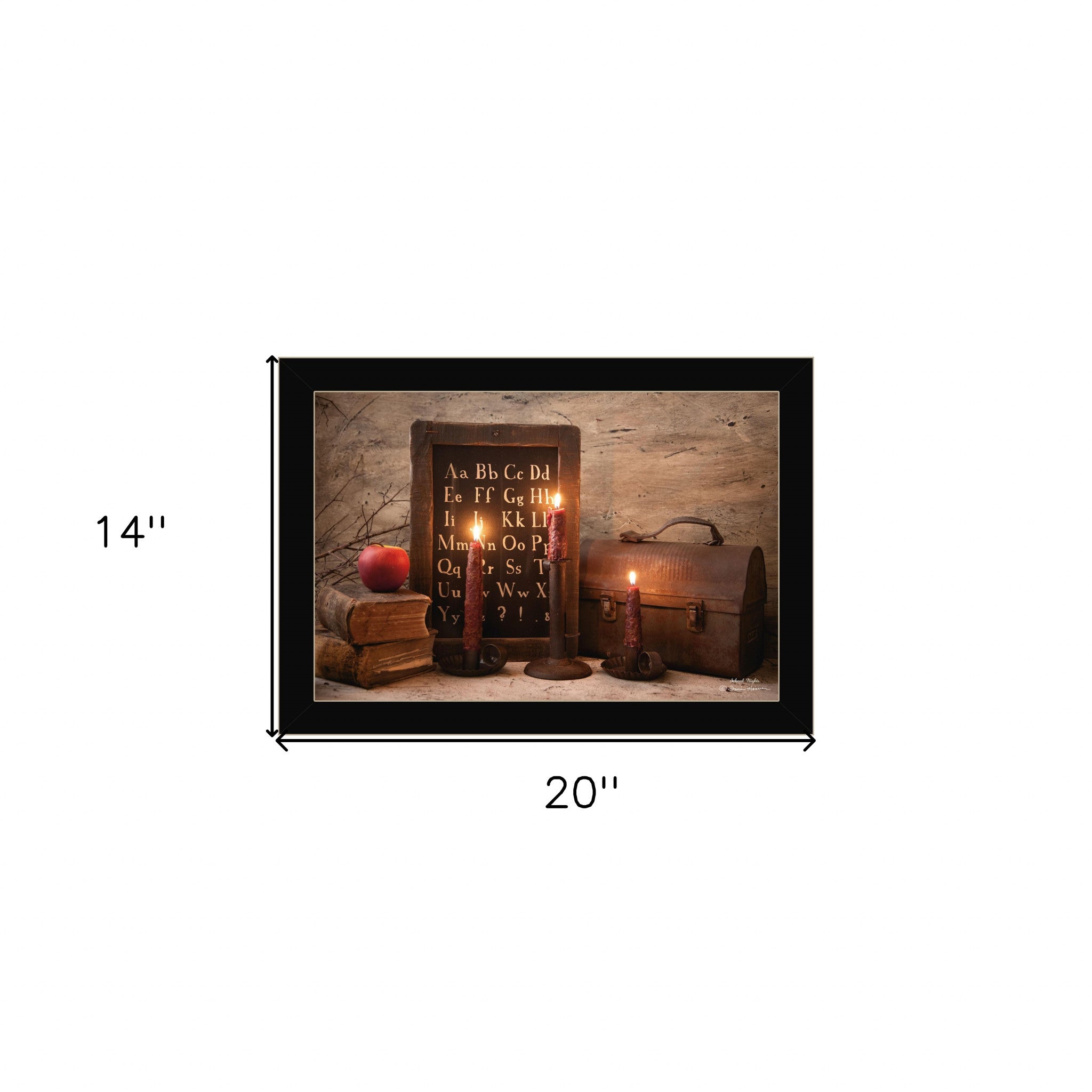 School Nights 1 Black Framed Print Wall Art - Home Decor