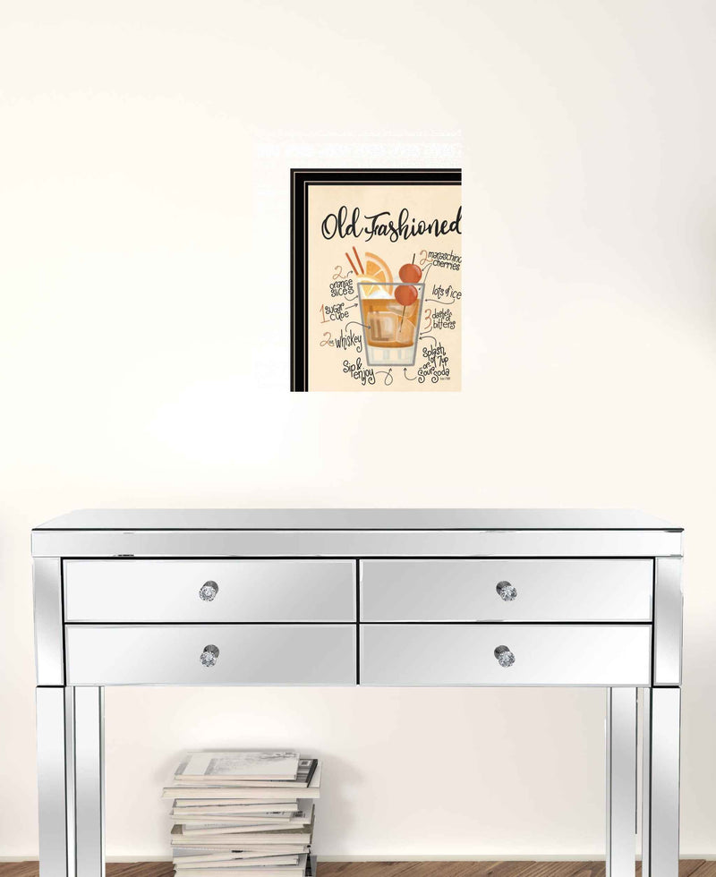 Old Fashioned Black Framed Print Wall Art