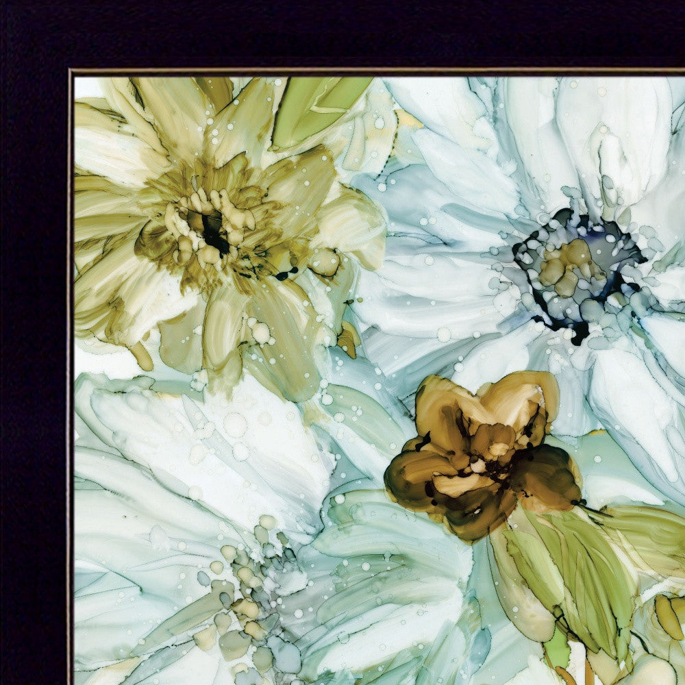Sea glass Garden I 1 Black Framed Print Wall Art - Home Decor