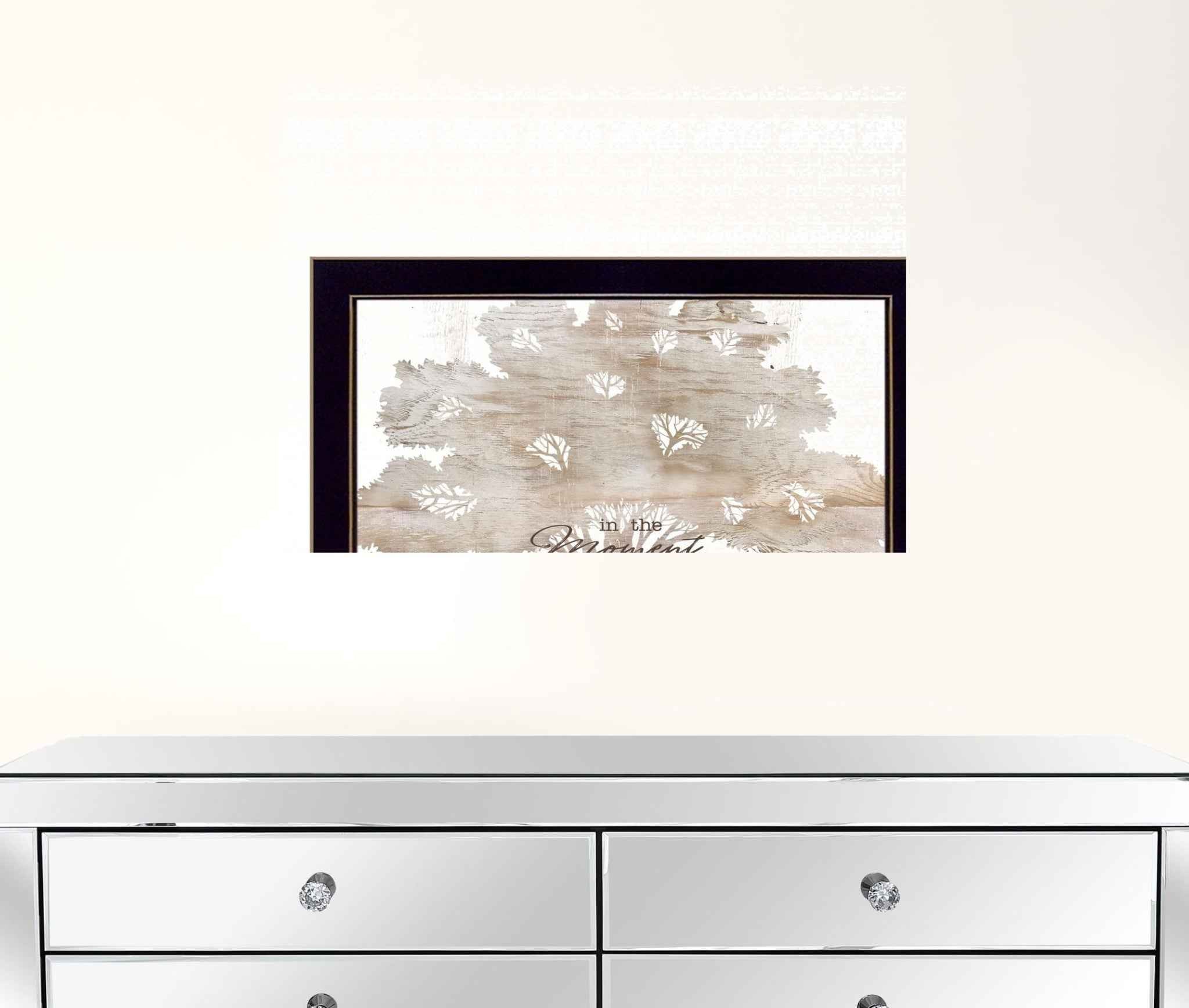 In The Moment 1 Black Framed Print Wall Art