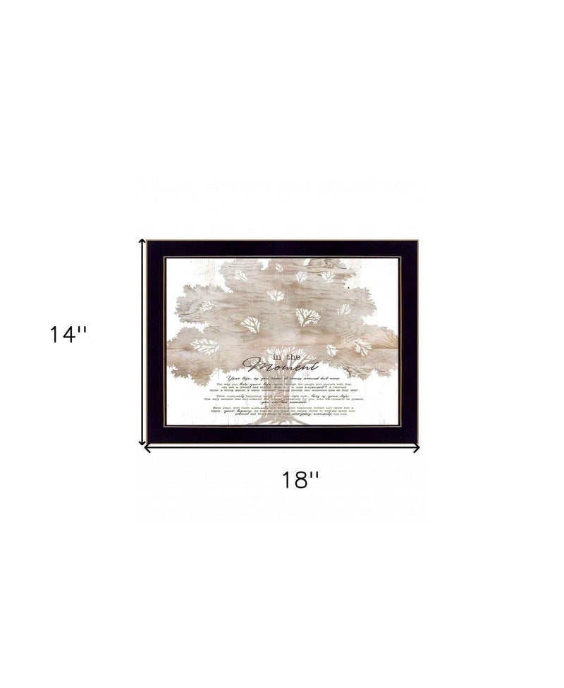In The Moment 1 Black Framed Print Wall Art