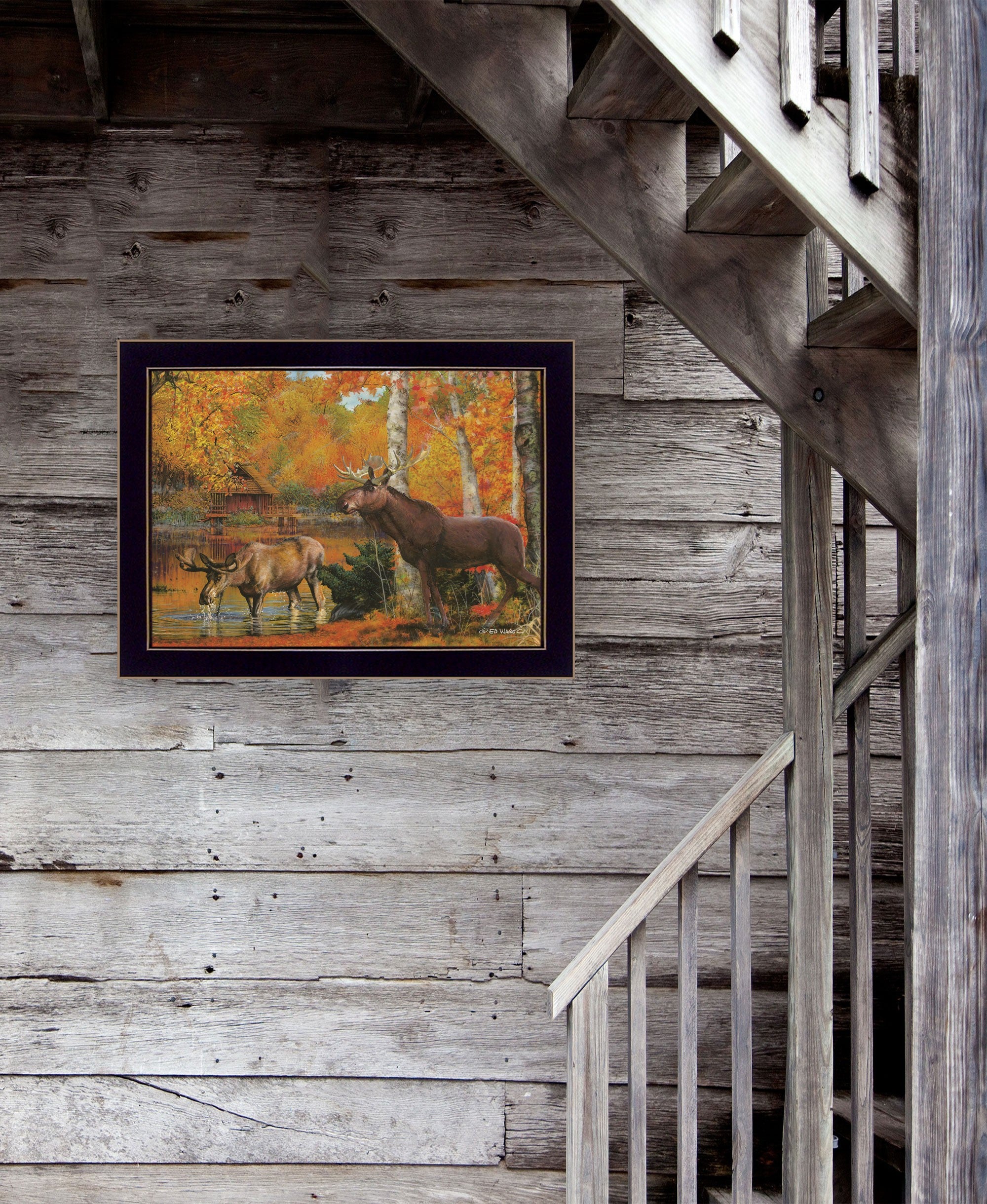 Peaceful Retreat 1 Black Framed Print Wall Art - Home Decor