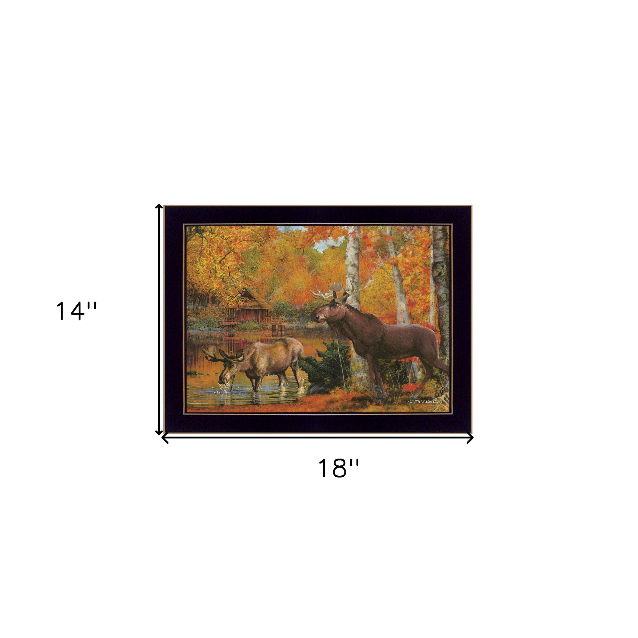 Peaceful Retreat 1 Black Framed Print Wall Art - Home Decor