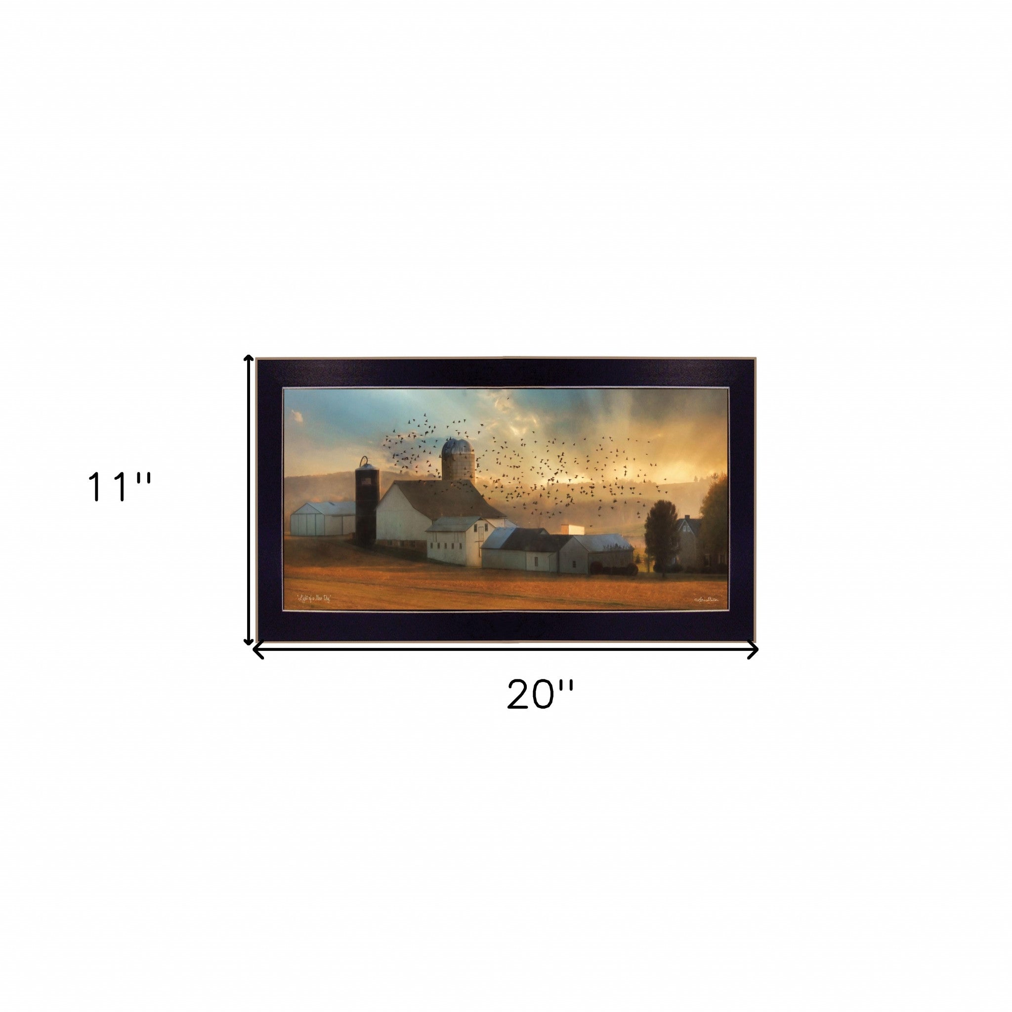 Light of a New Day 1 Black Framed Print Wall Art - Home Decor