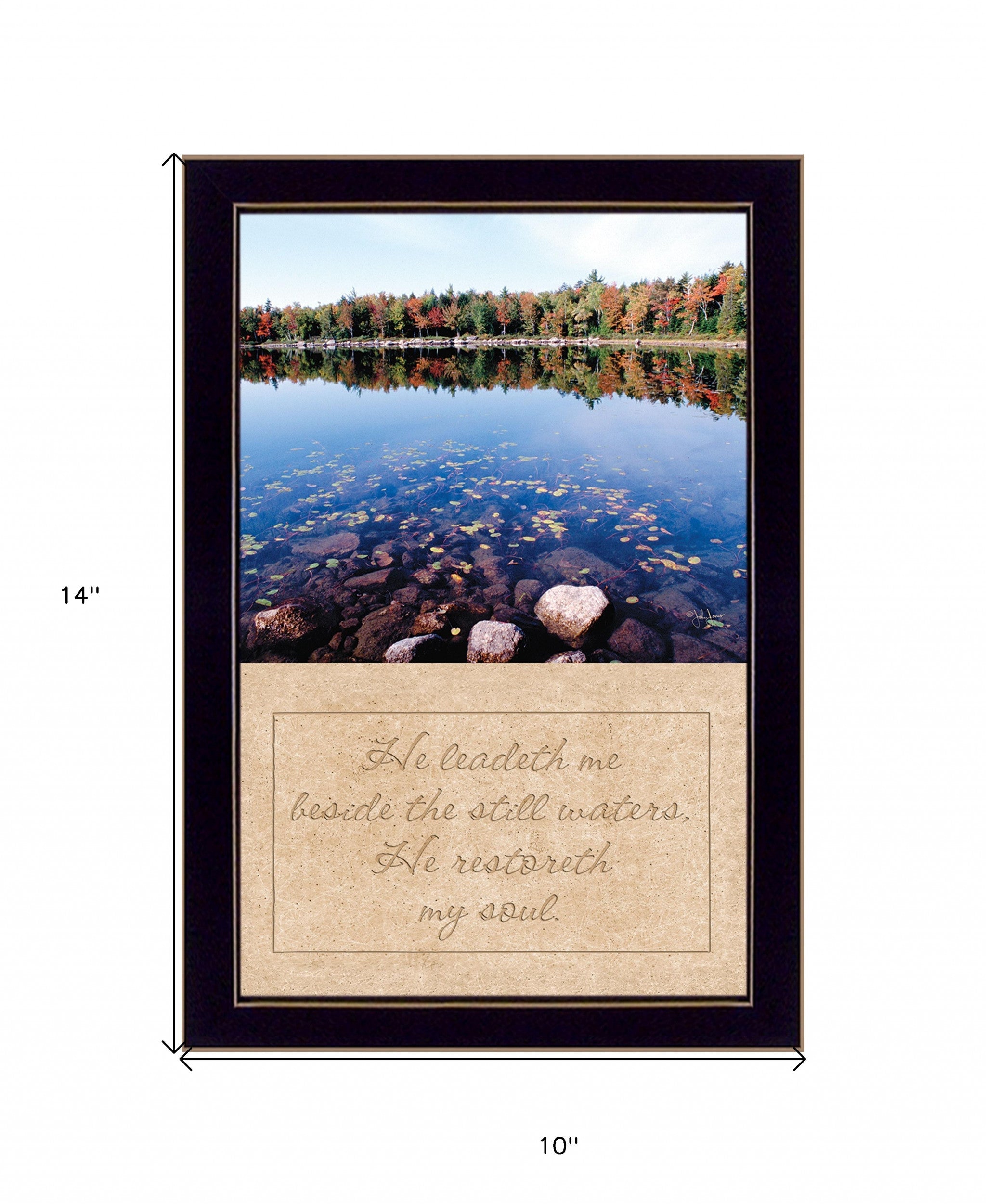 Still Waters Black Framed Print Wall Art - Home Decor