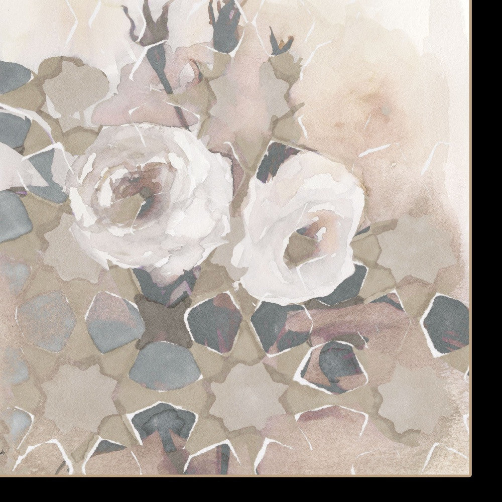Transitional Blooms I 1 Black Framed Print Wall Art - Home Decor