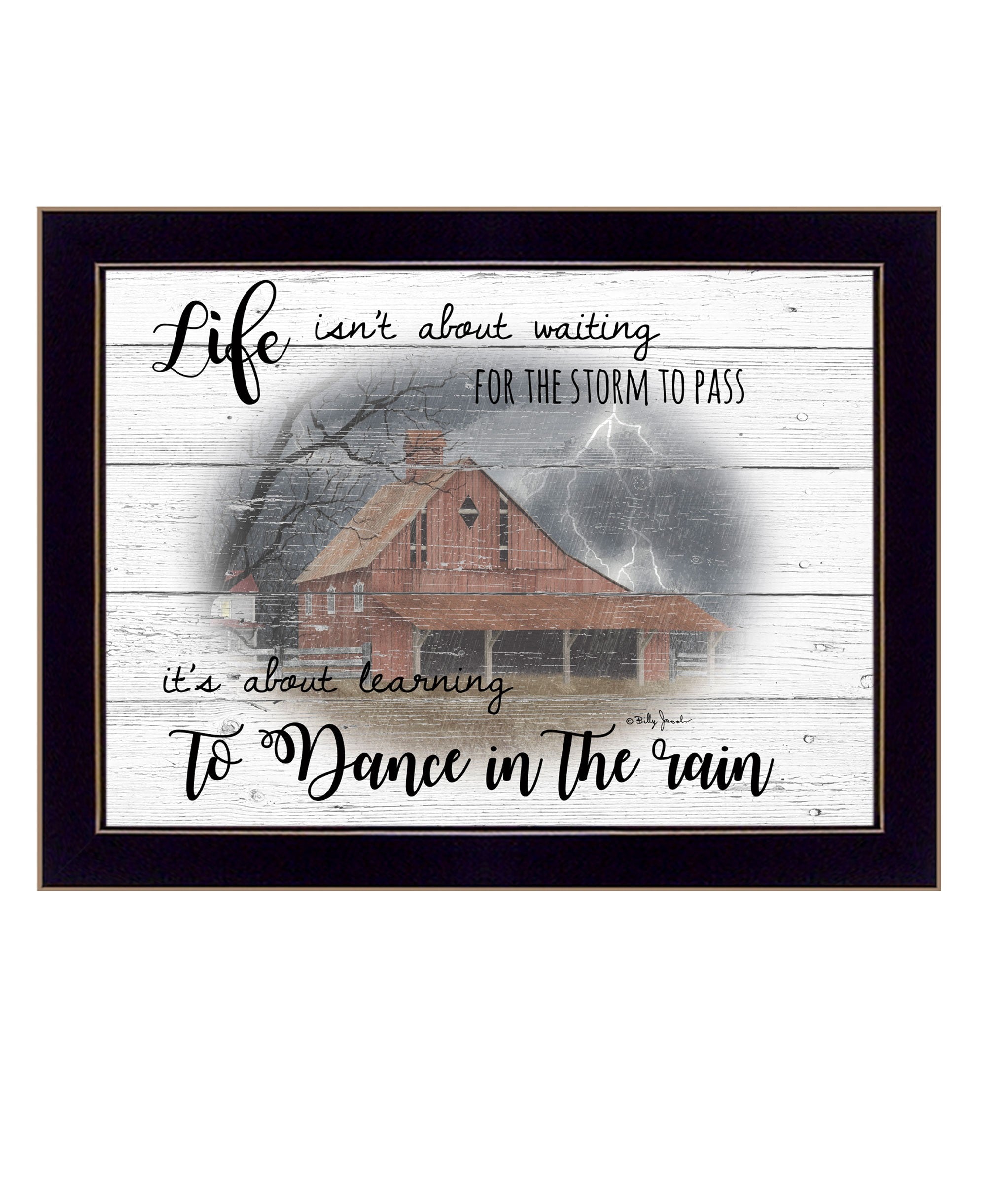 Storm Dance 3 Black Framed Print Wall Art - Home Decor