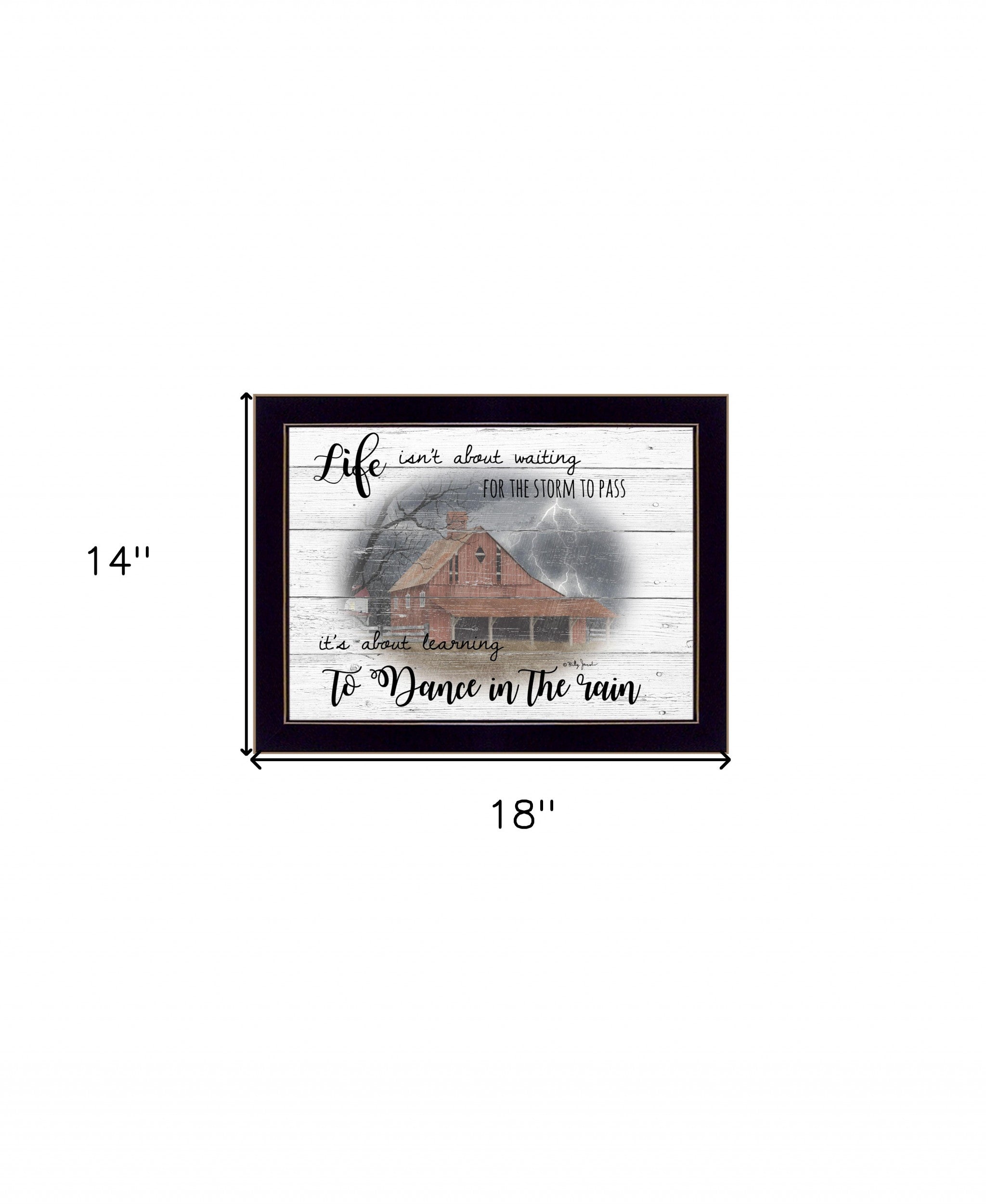 Storm Dance 3 Black Framed Print Wall Art - Home Decor