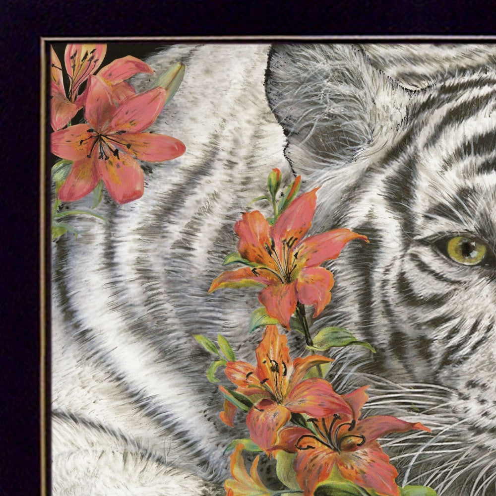 Tiger Lily 1 Black Framed Print Wall Art - Home Decor