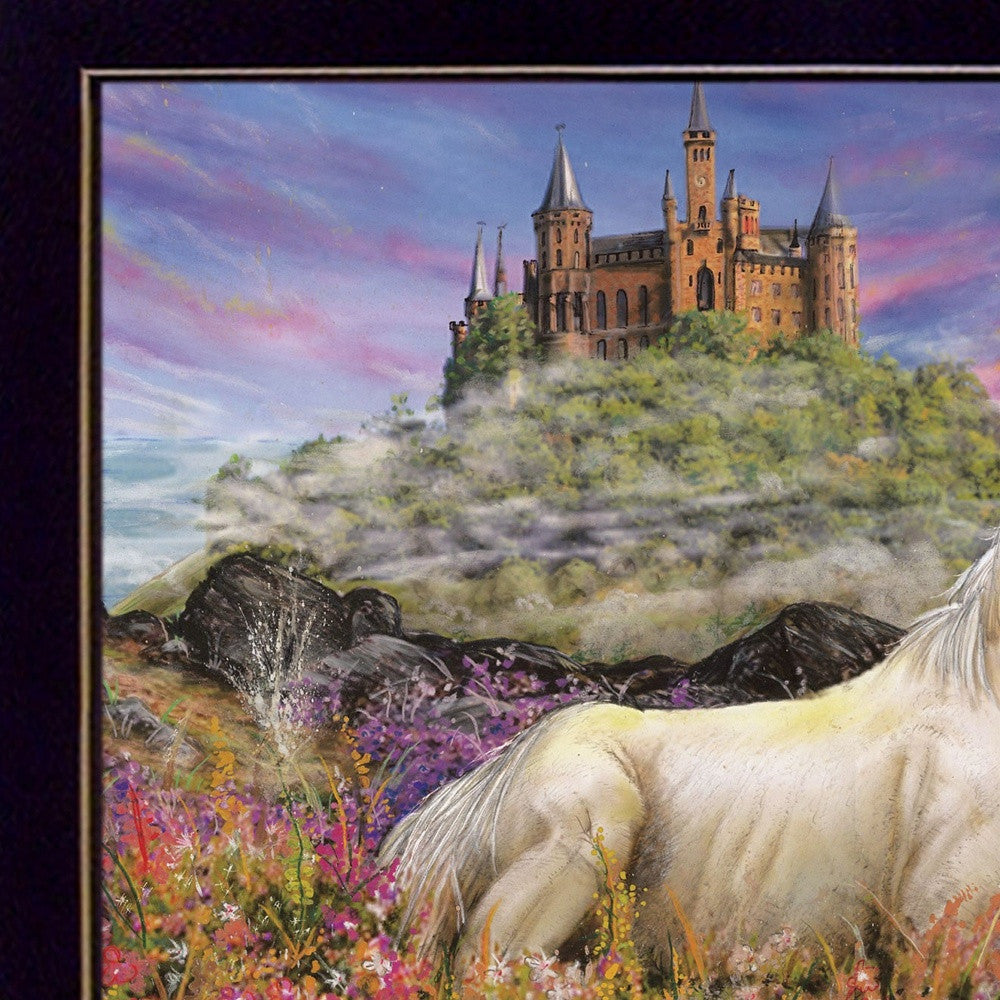 Royal Unicorn 1 Black Framed Print Wall Art - Home Decor