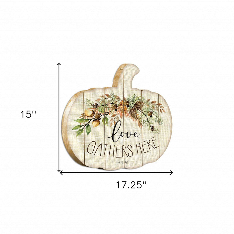 Love Gathers Here Unframed Print Wall Art