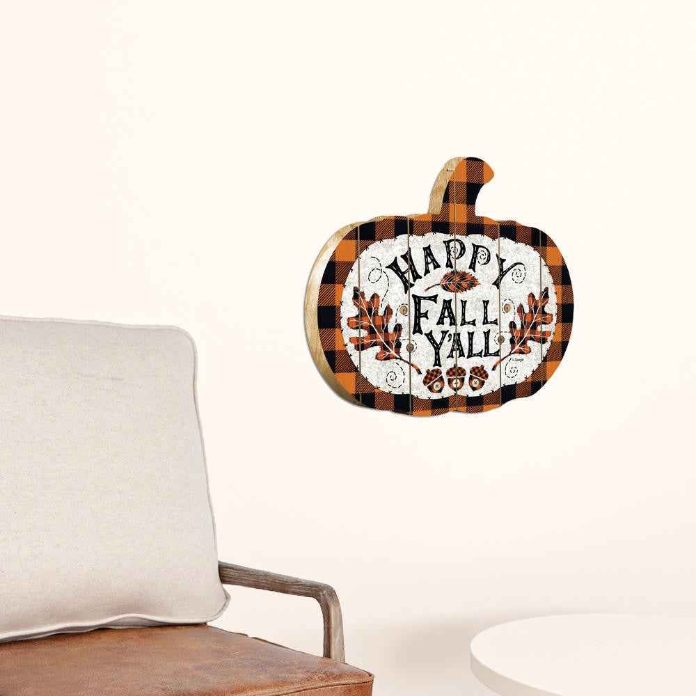 Happy Fall Y'All Unframed Print Wall Art