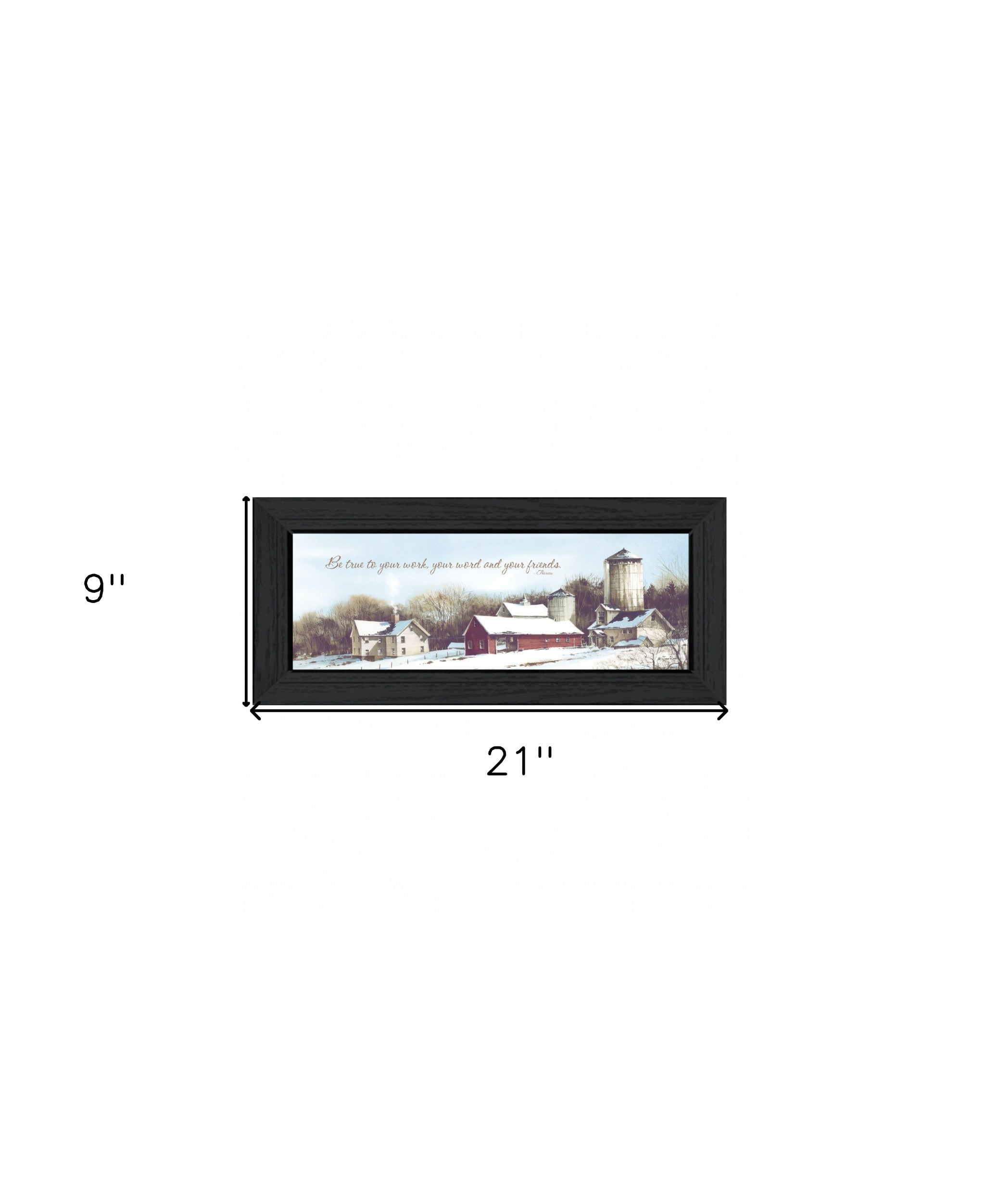 Be TRUE Black Framed Print Wall Art - Home Decor