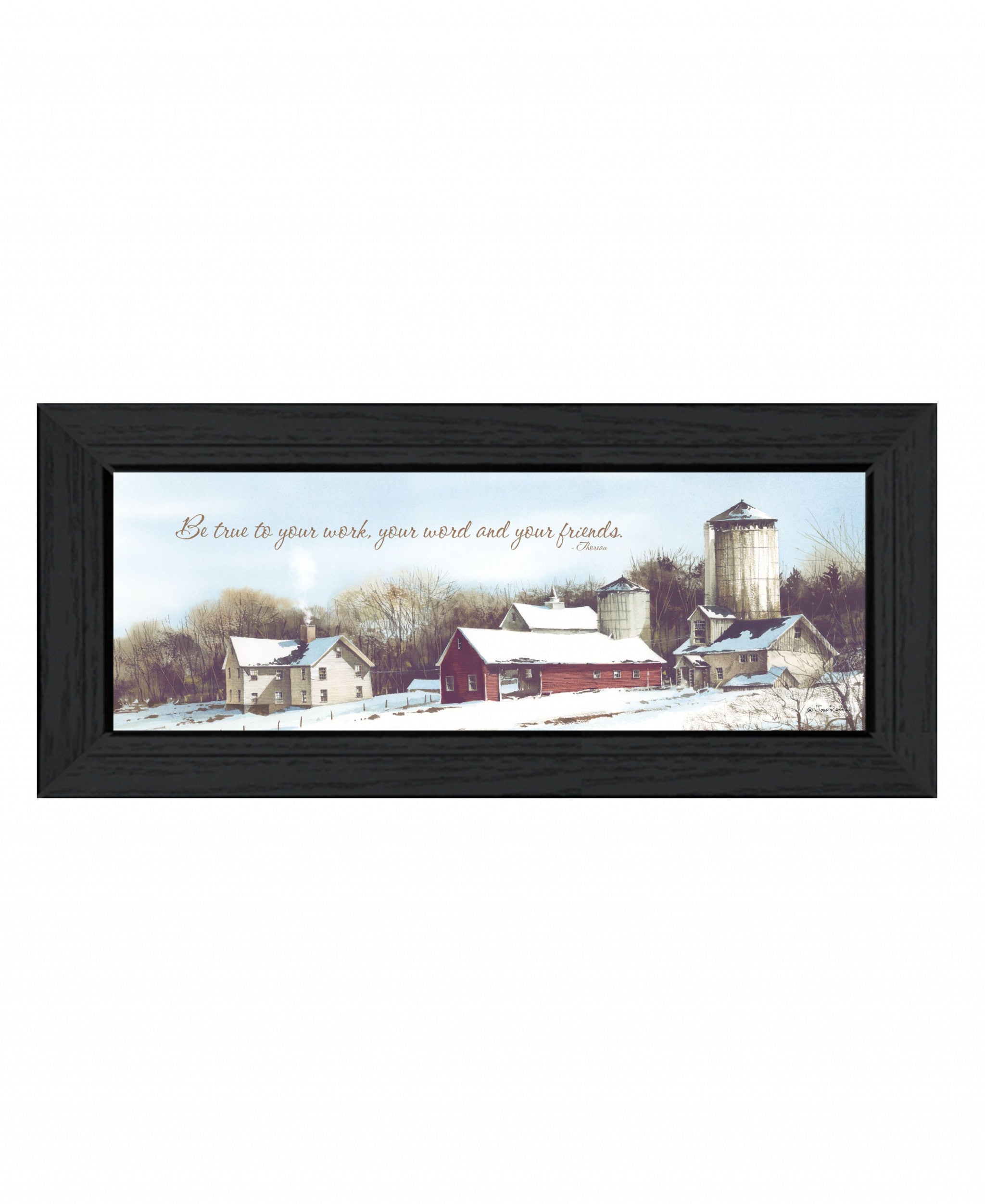 Be TRUE Black Framed Print Wall Art - Home Decor