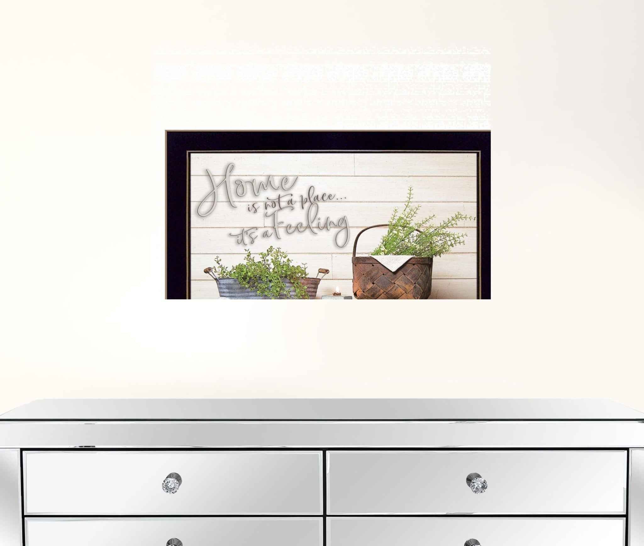 Home Is Not A Place 1 Black Framed Print Wall Art