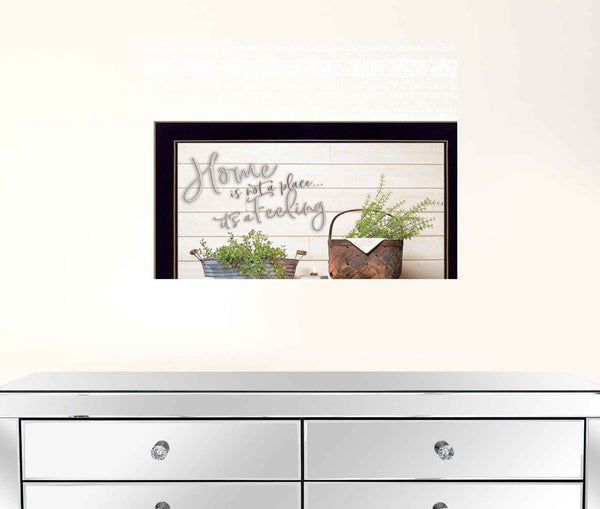 Home Is Not A Place 1 Black Framed Print Wall Art