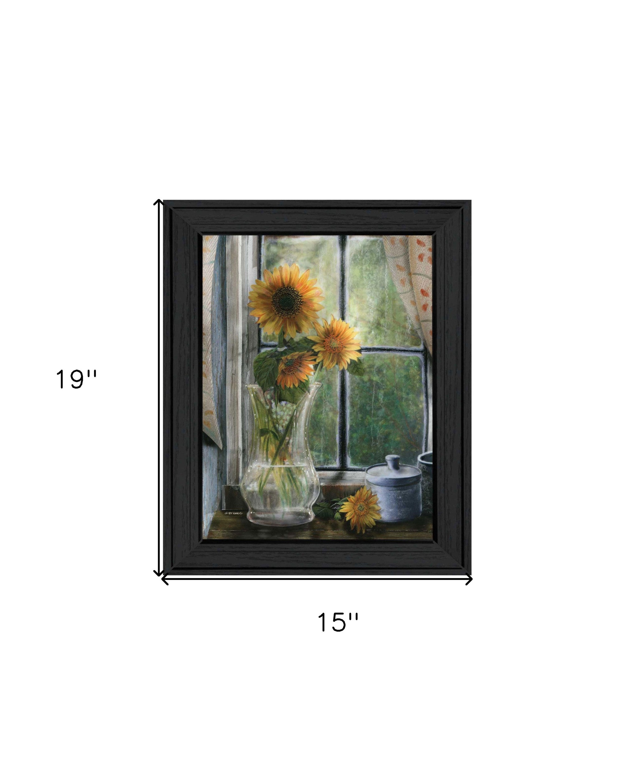 Morning Flower 2 Black Framed Print Wall Art - Home Decor