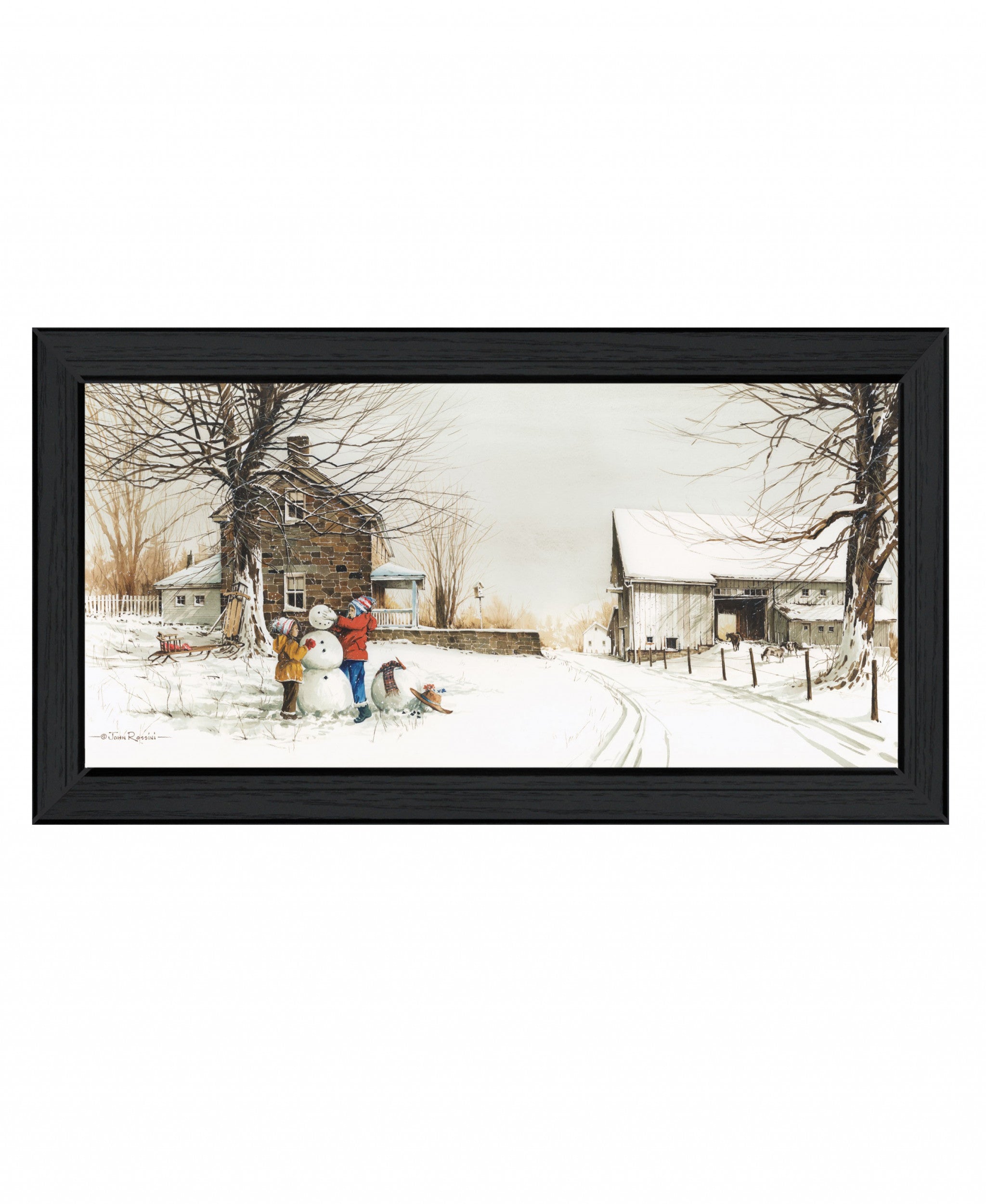 In the Meadow 4 Black Framed Print Wall Art - Home Decor