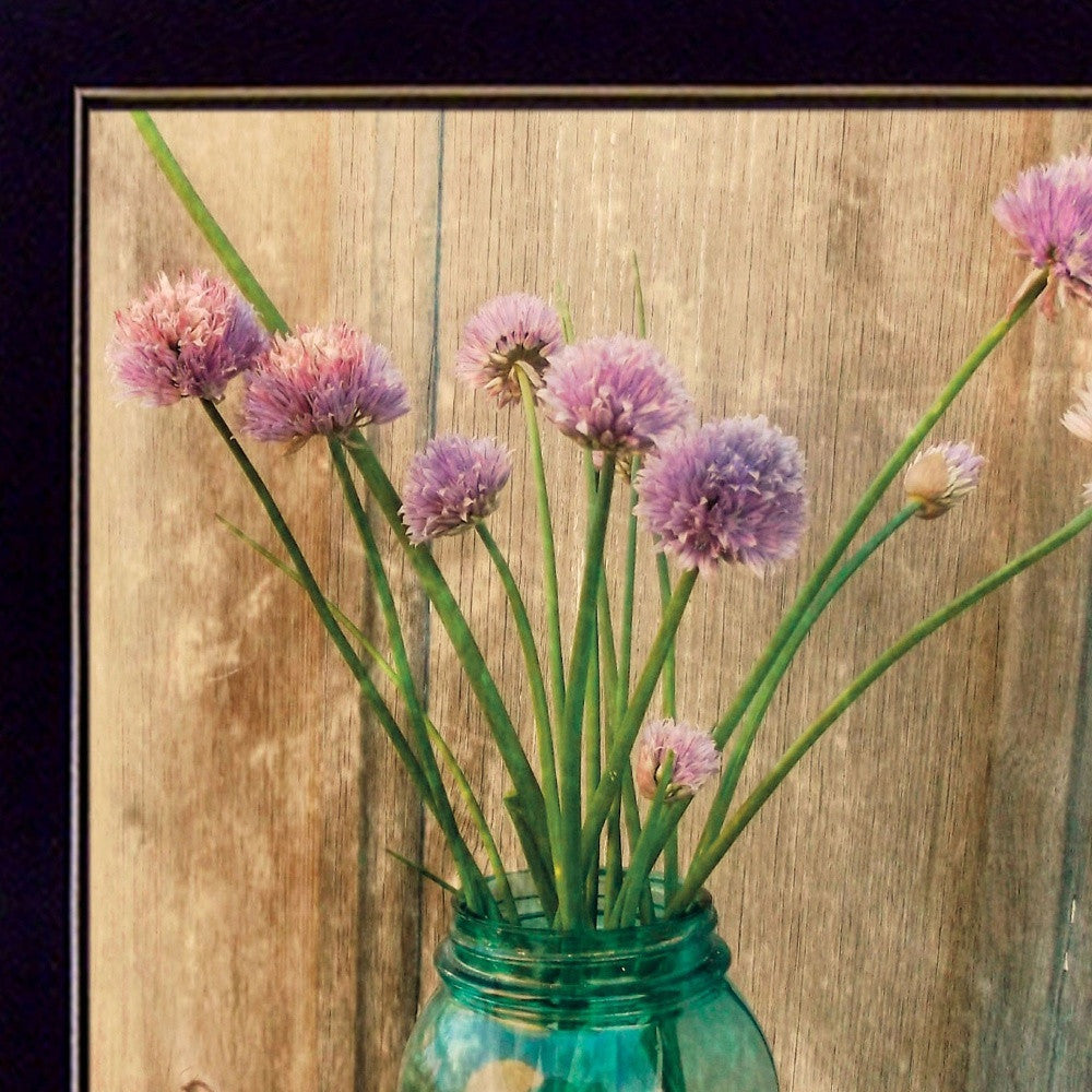 Country Chives 3 Black Framed Print Wall Art - Home Decor