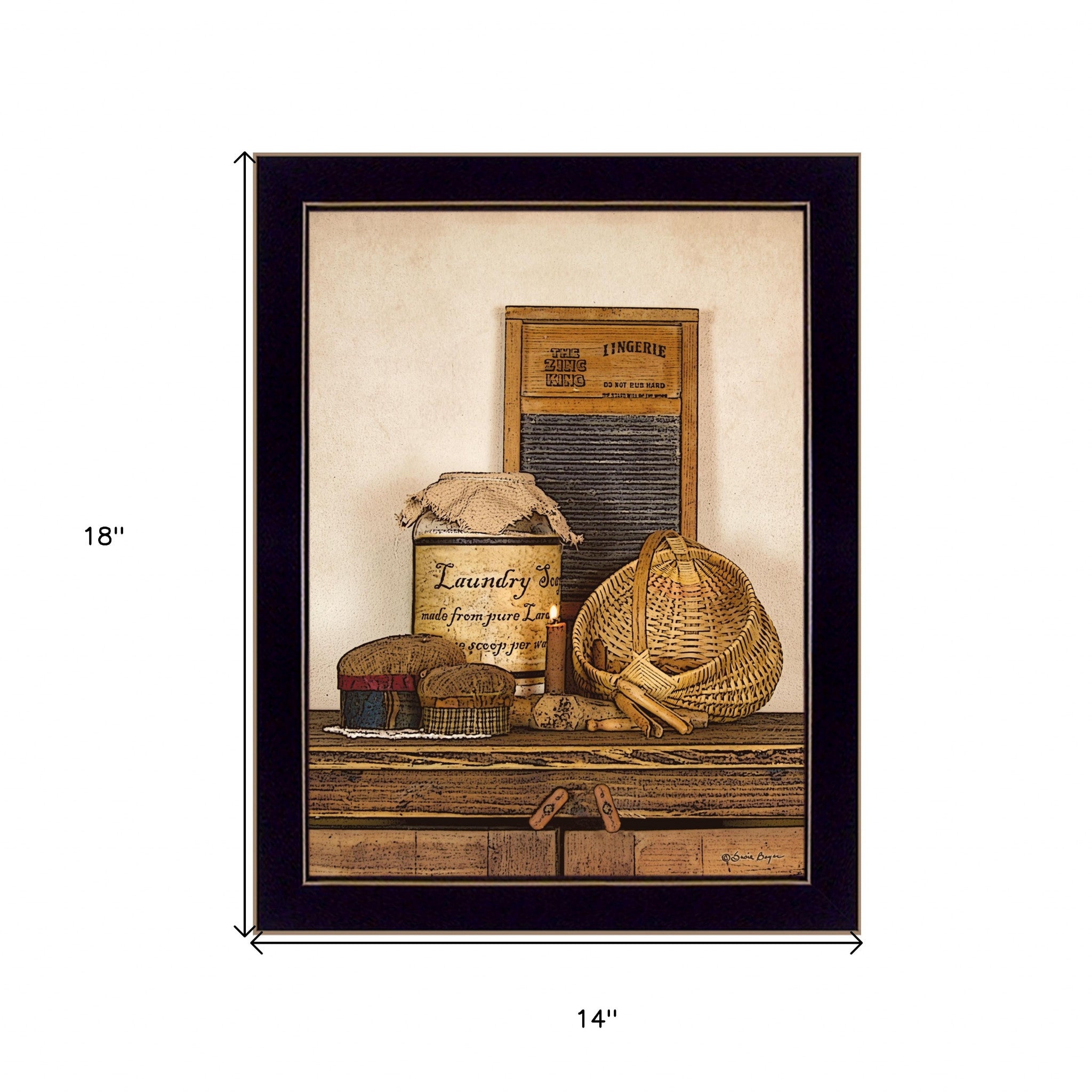 Laundry Soap 3 Black Framed Print Bathroom Wall Art - Home Decor