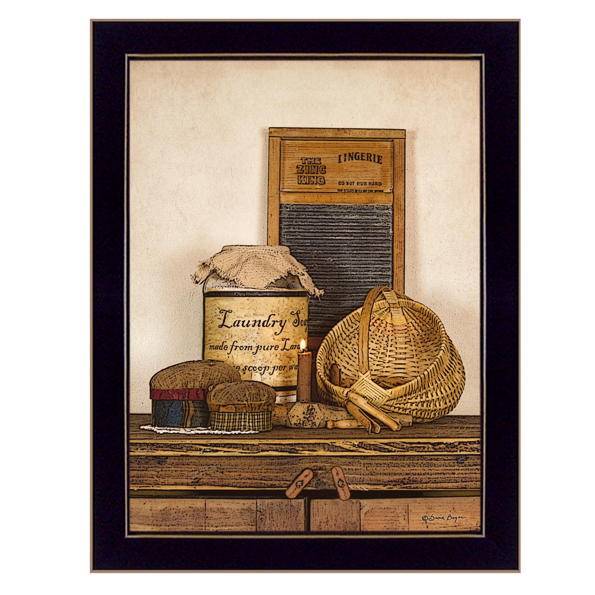 Laundry Soap 3 Black Framed Print Bathroom Wall Art - Home Decor