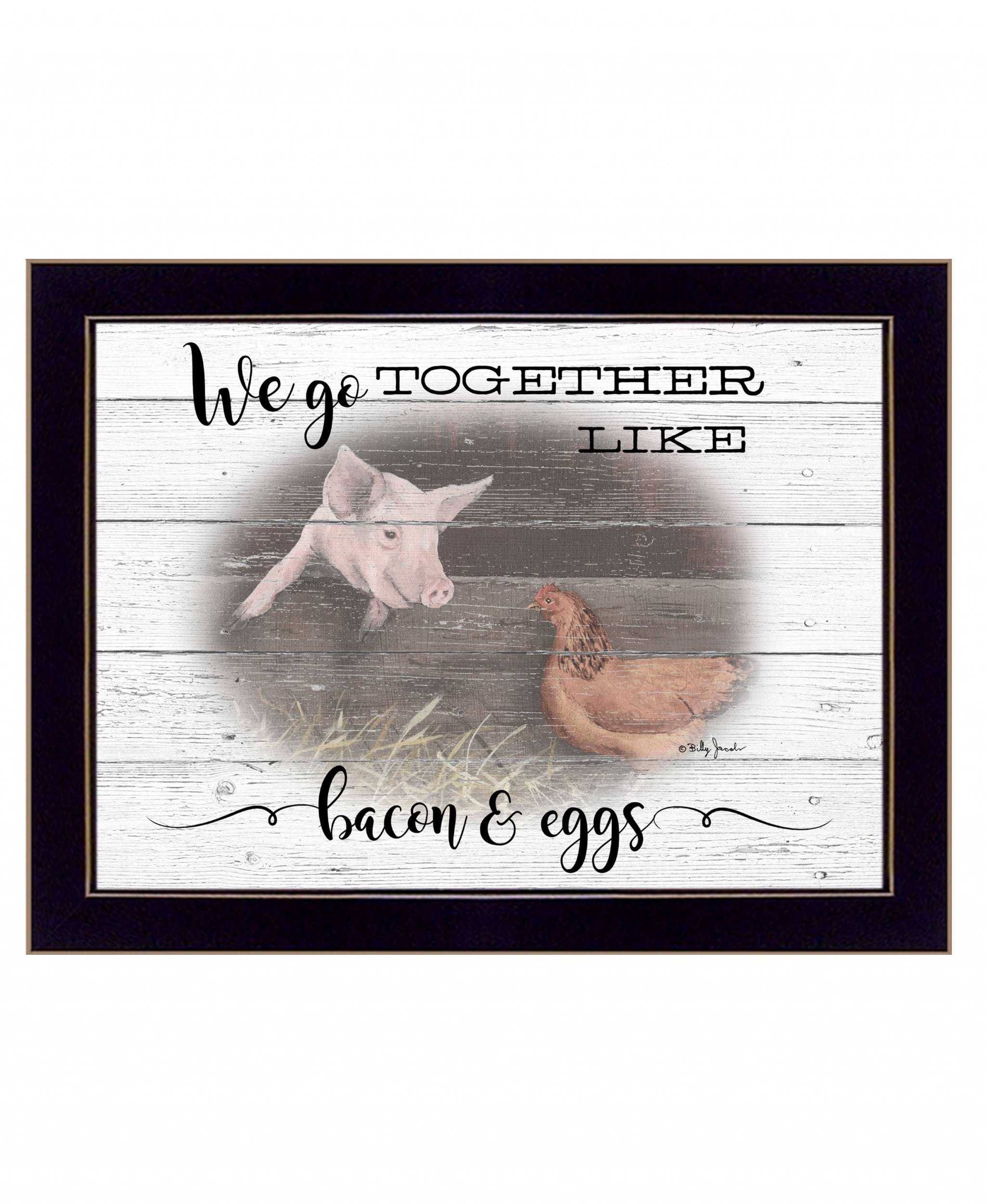 We Go Together 3 Black Framed Print Wall Art - Home Decor