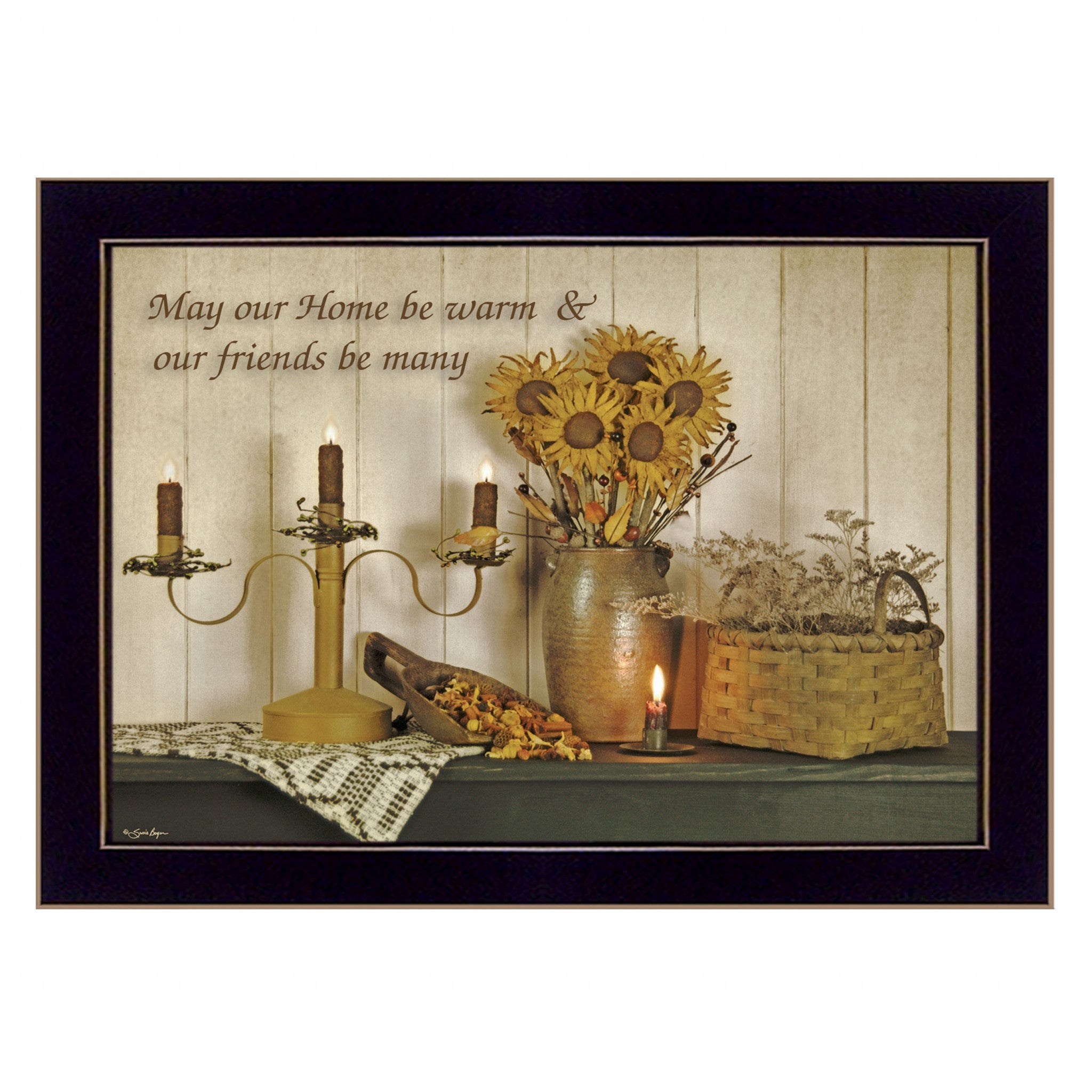 Our Home 1 Black Framed Print Wall Art - Home Decor