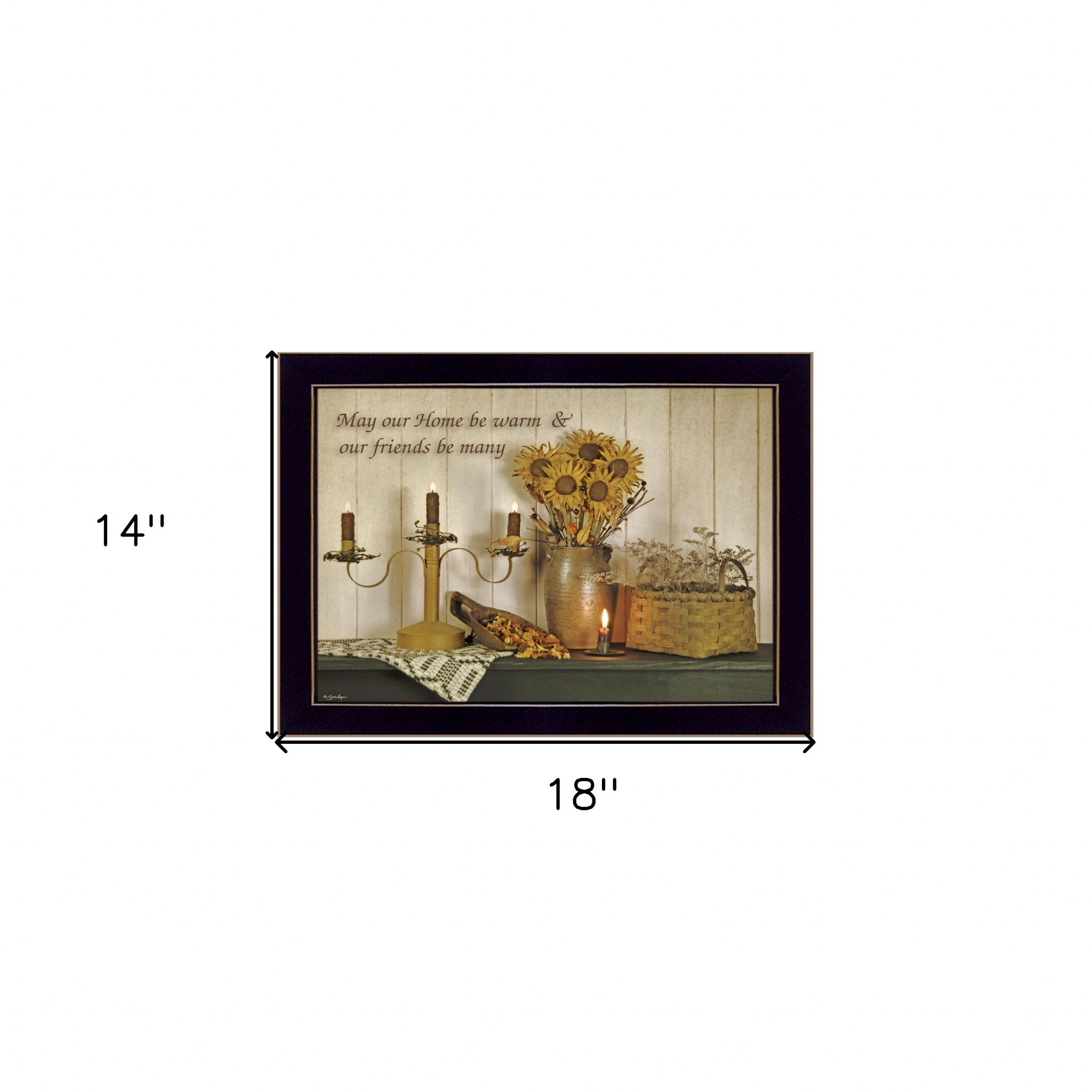 Our Home 1 Black Framed Print Wall Art - Home Decor