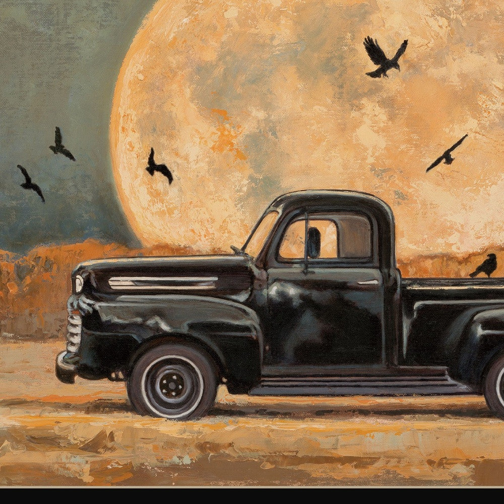 Harvest Moon 1 Black Framed Print Kitchen Wall Art - Home Decor