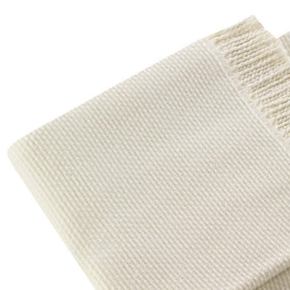 Soft Creamy White Links Pattern Throw Blanket - Home Decor
