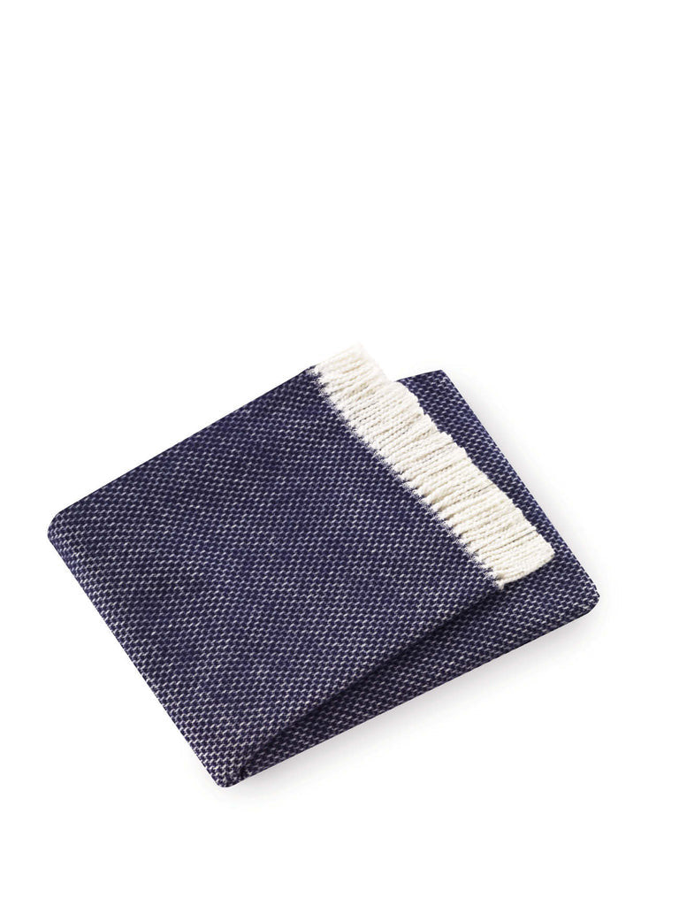 Soft Navy Blue Links Pattern Throw Blanket - Home Decor