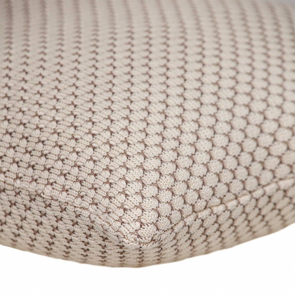20" x 20" Beige and Pink Woven Square Accent Throw Pillow - Home & Garden