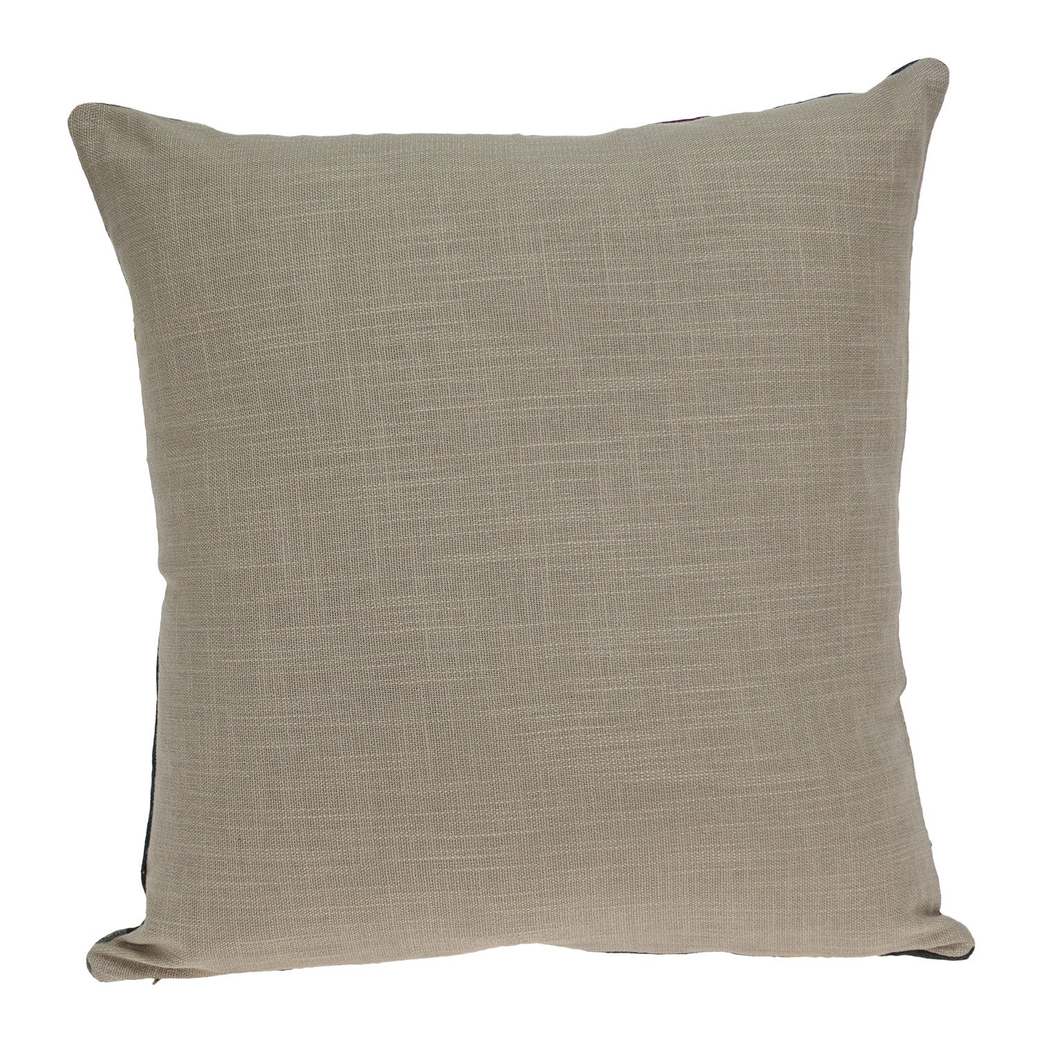 20" Mustard Yellow and Black Cotton Throw Pillow - Home & Garden