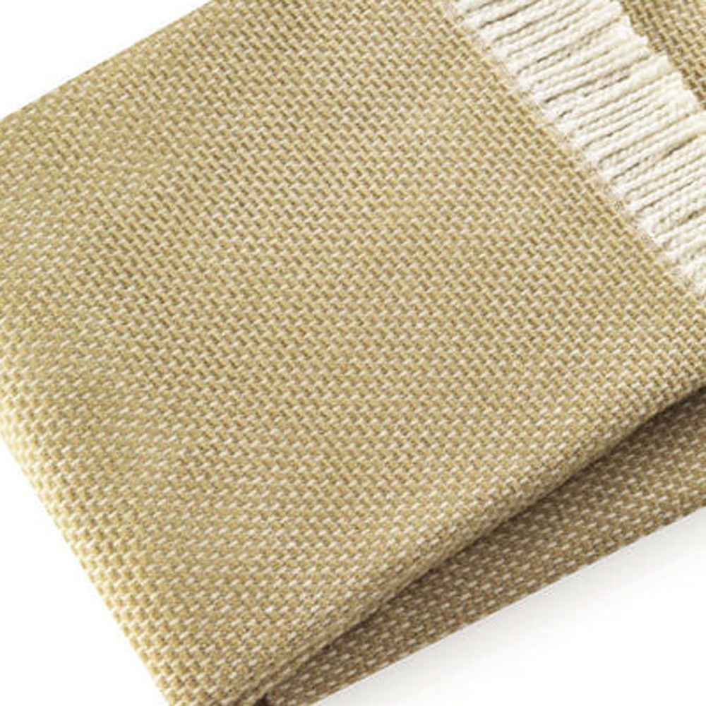 Soft Yellow Stone Links Pattern Throw Blanket - Home Decor