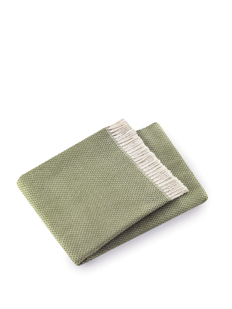 Soft Olive Green Links Pattern Throw Blanket - Home Decor
