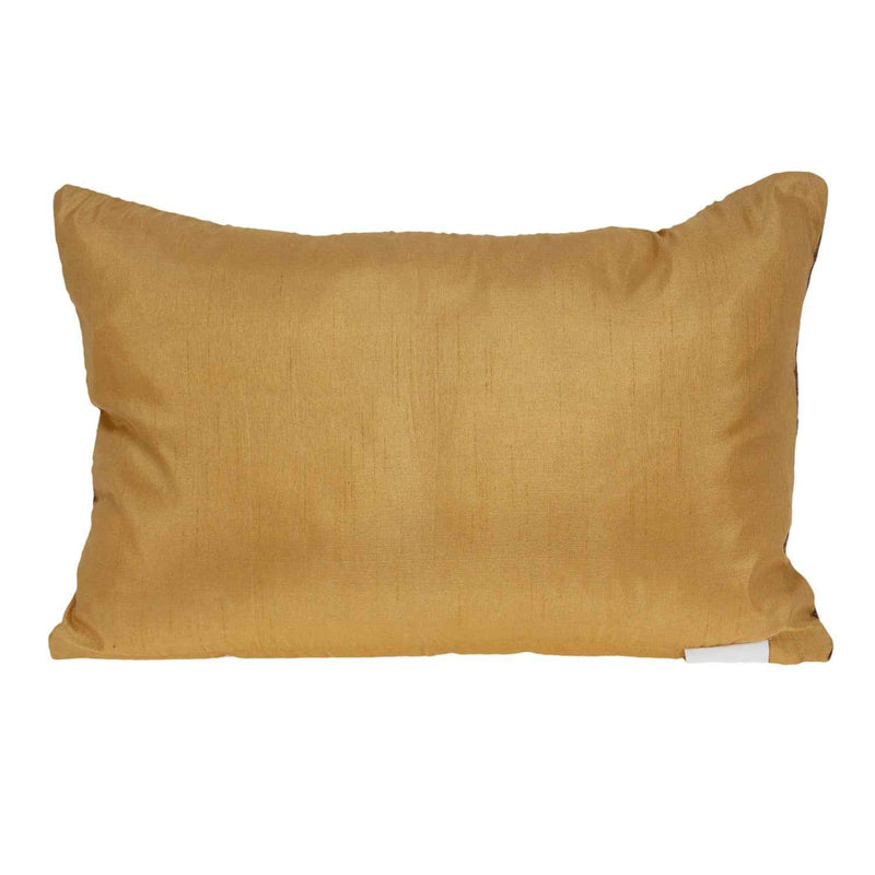 14 X 20 Beige Zippered 100% Cotton Throw Pillow