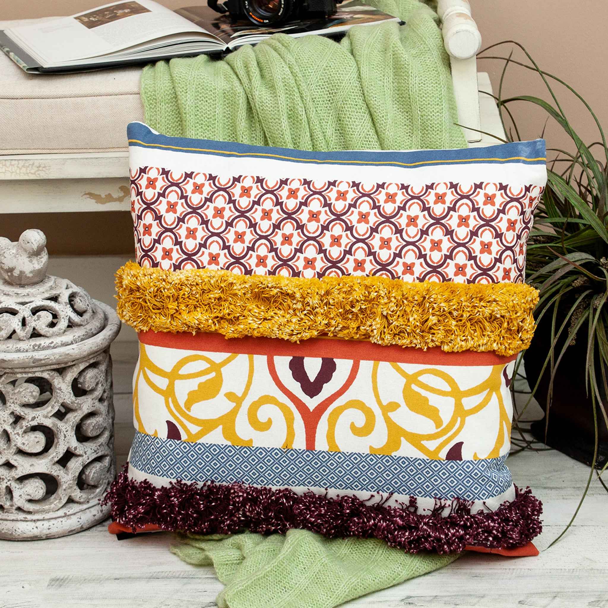 JuNO Multicolor Throw Pillow