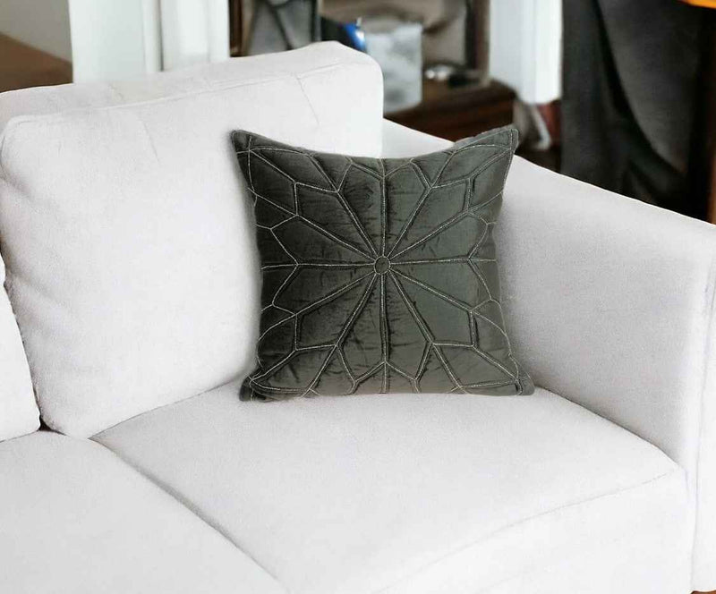Lolu Gray Throw Pillow