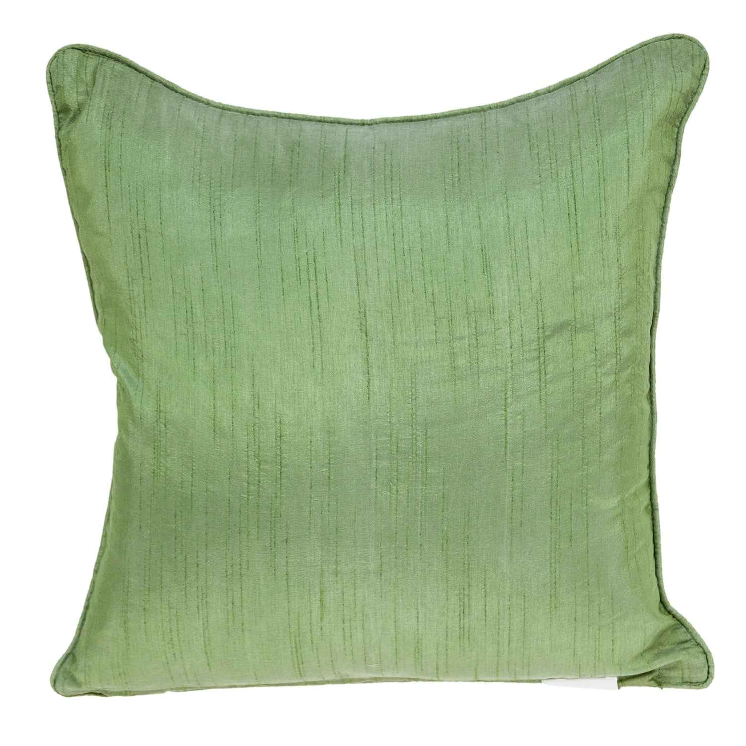 18 X 18 Beige Zippered 100% Cotton Throw Pillow