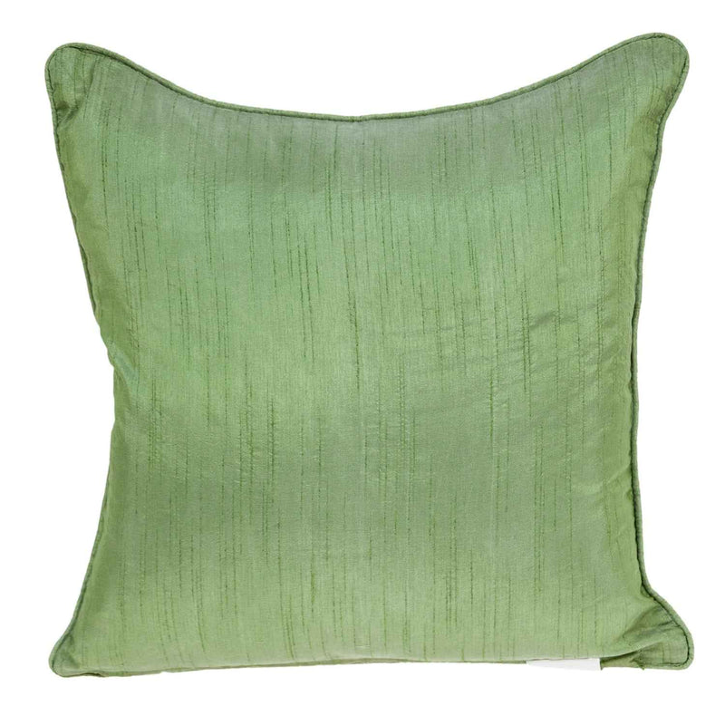 18 X 18 Beige Zippered 100% Cotton Throw Pillow