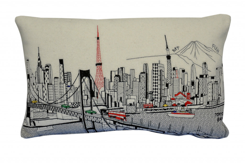 14" X 25" Cream Wool Zippered Pillow Default Title