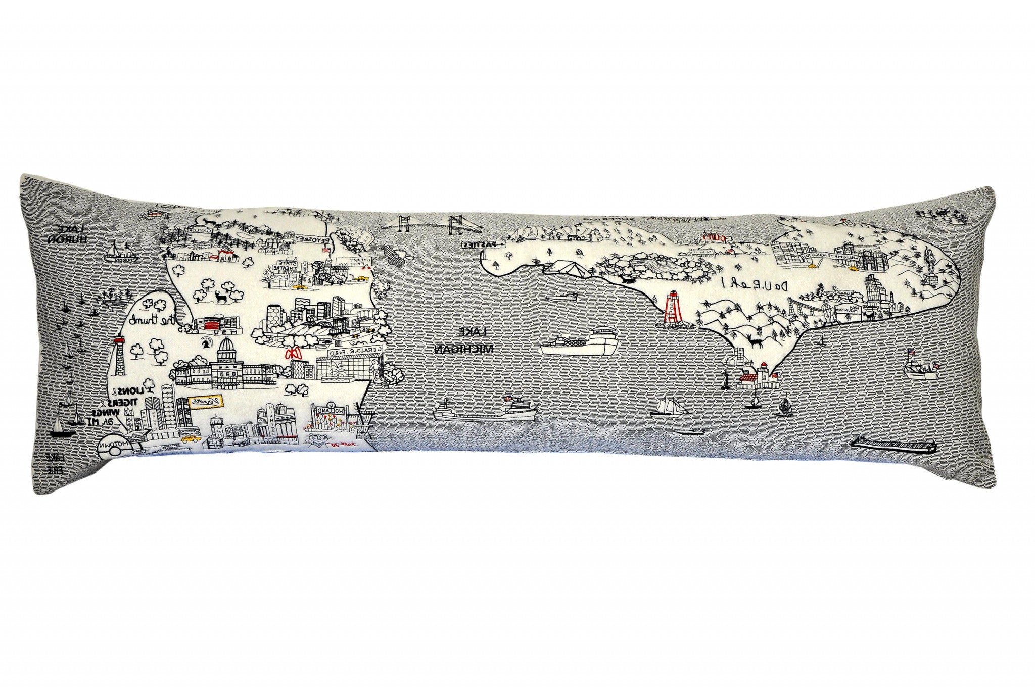 14" X 46" Cream Wool Zippered Pillow Default Title