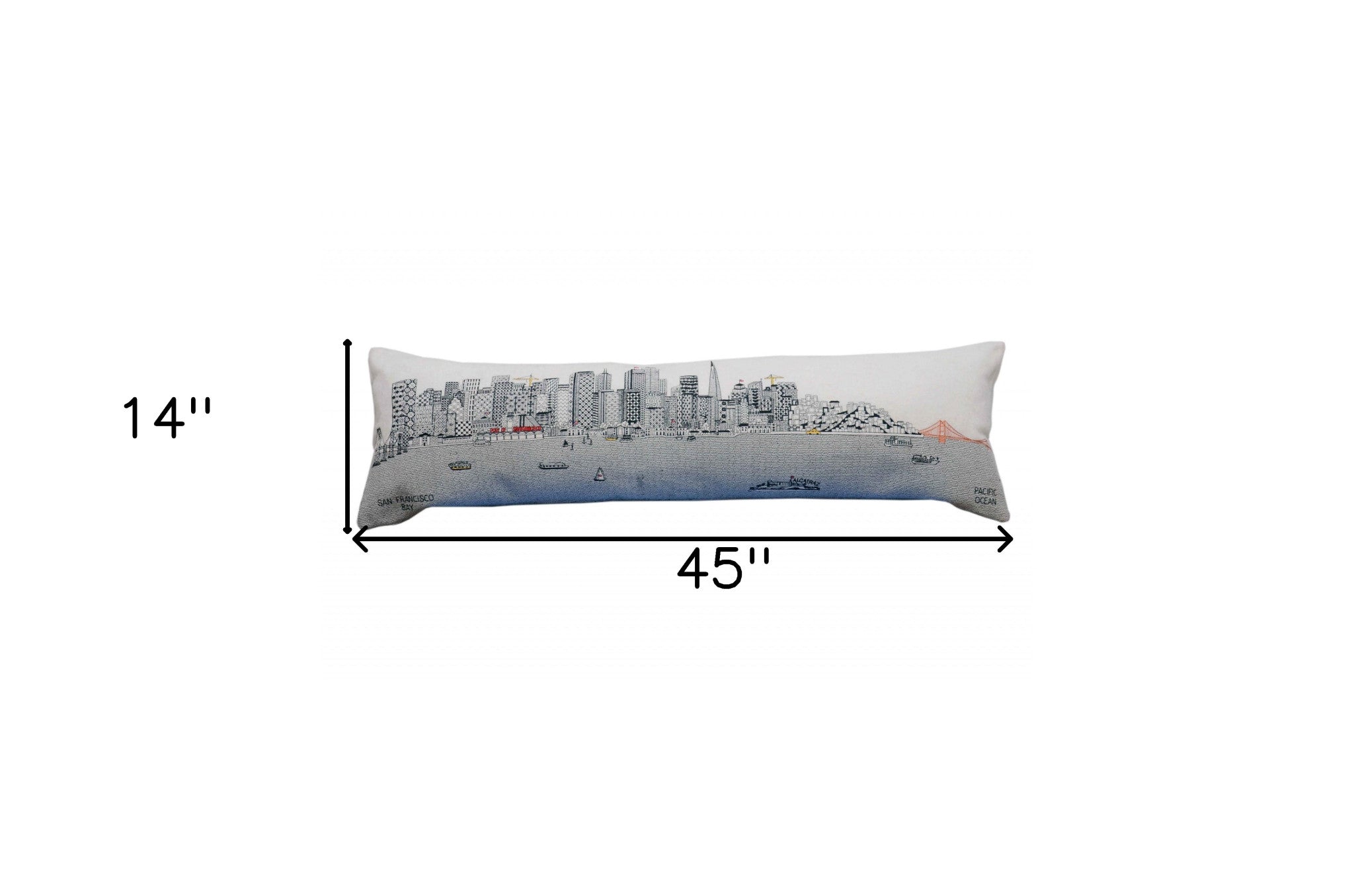 14" X 46" Cream Wool Zippered Pillow Default Title