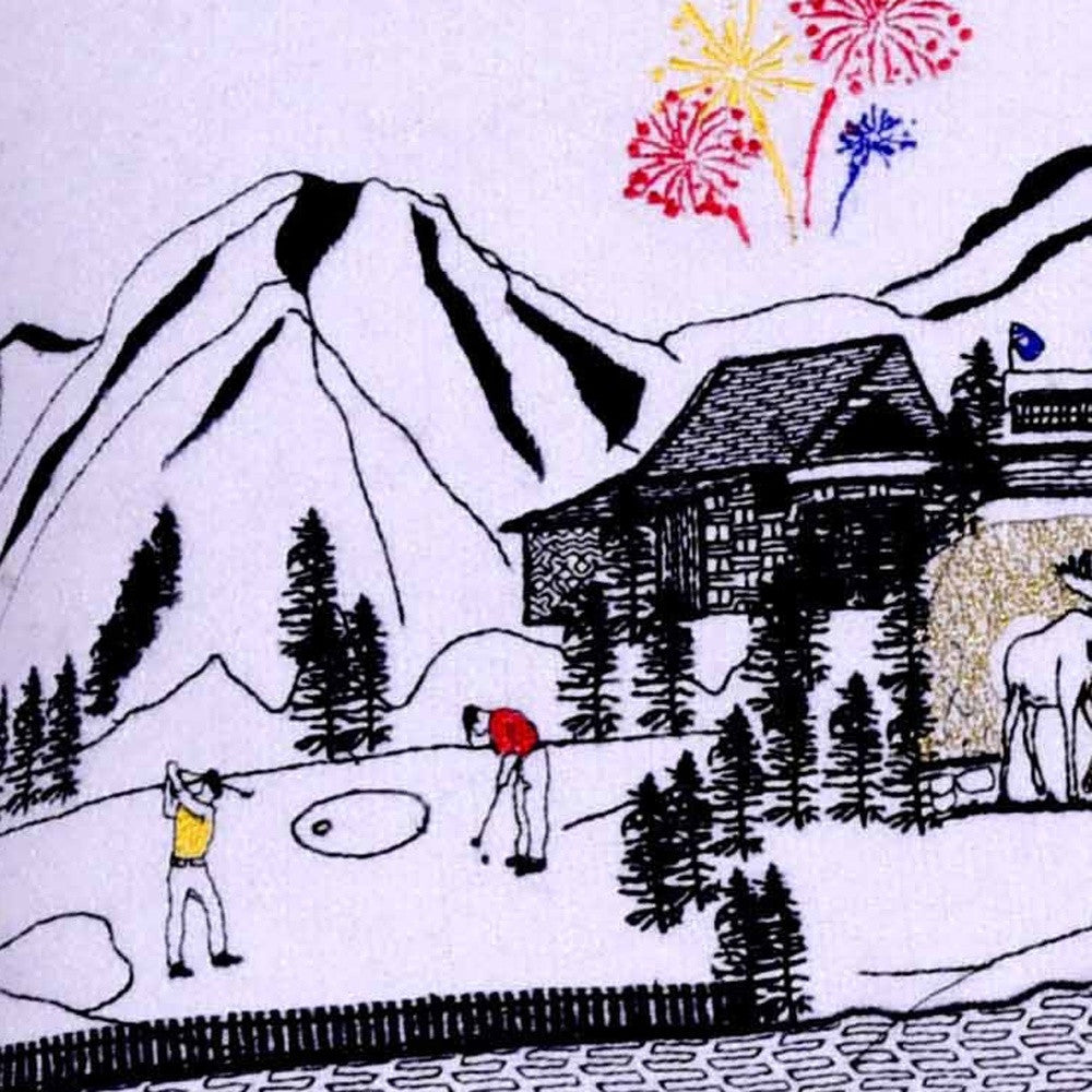 35" White Jackson Daylight Skyline Lumbar Decorative Pillow Default Title