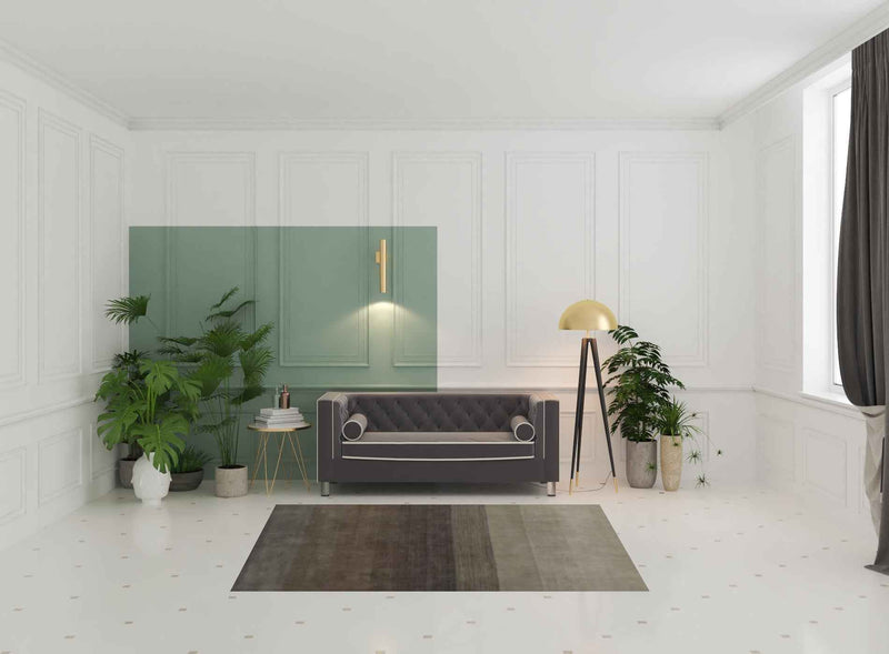 5' X 8' Expresso And Brown Ombre Hand Loomed Area Rug