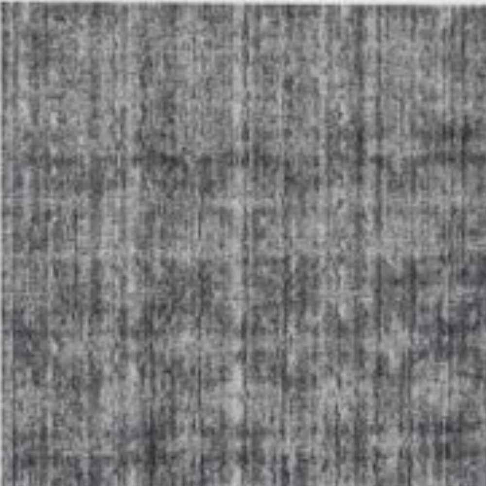 5' X 8' Dark Grey And Silver Plaid Cross Hand Loomed Area Rug